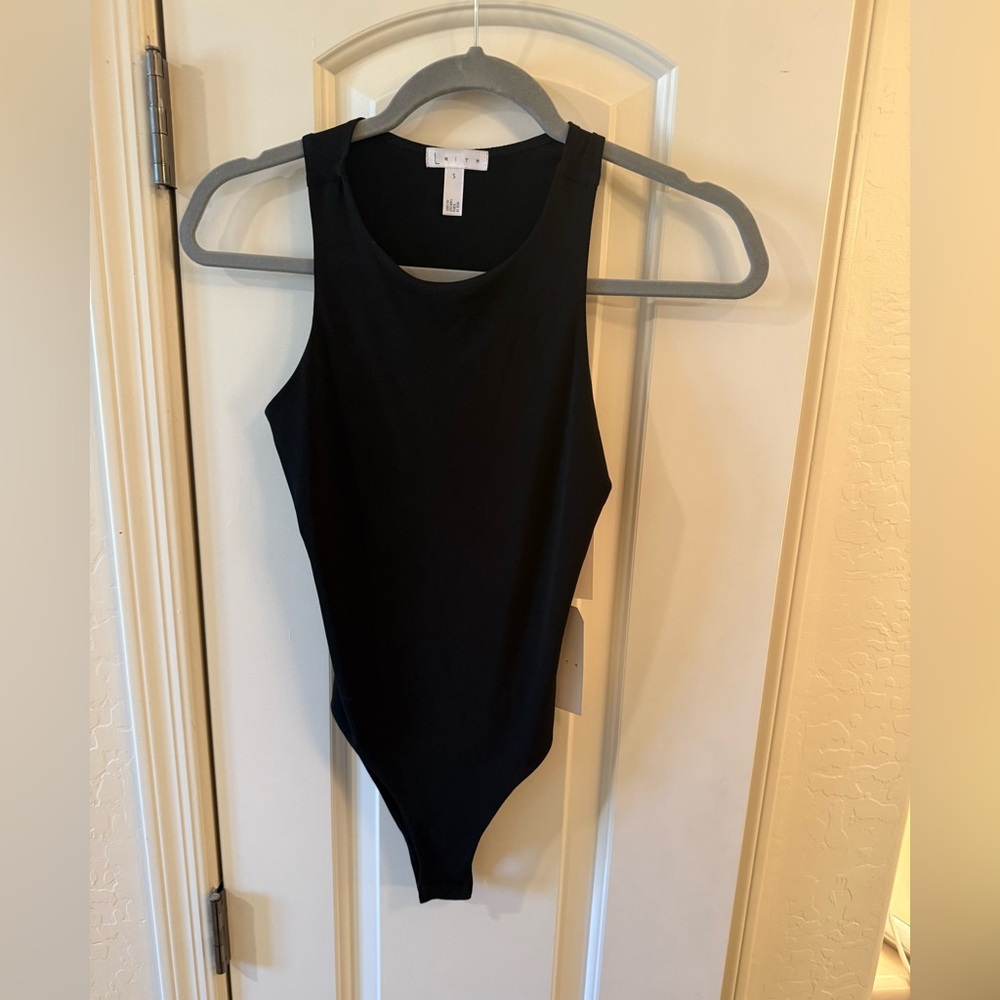 Leith Black Bodysuit